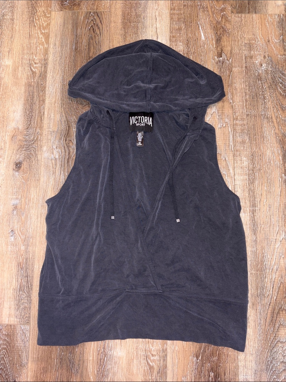 Victoria's Secret Sleeveless Hoodie - Black